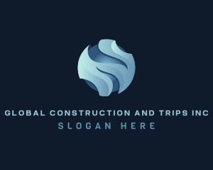 Agency - 3d Modern Globe logo design