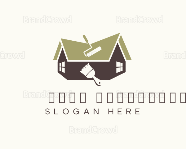 Home Roof Paint Logo