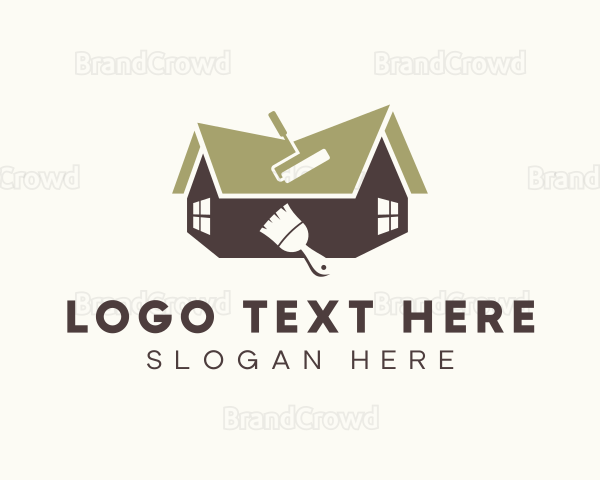 Home Roof Paint Logo