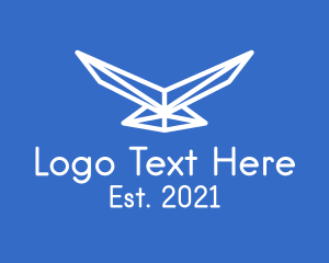 Wings - Geometric Bird Wings logo design