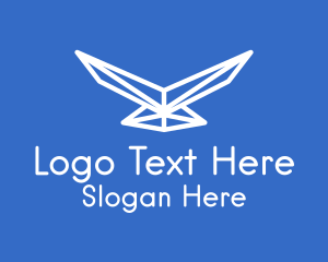 Geometric Bird Wings Logo