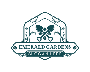 Vine Garden Shovel logo design