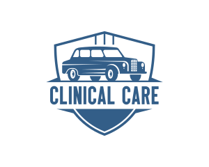 Car Care Sedan Shield logo design