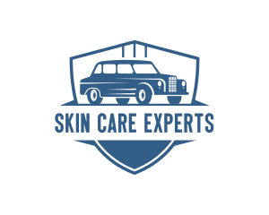 Car Care Sedan Shield logo design