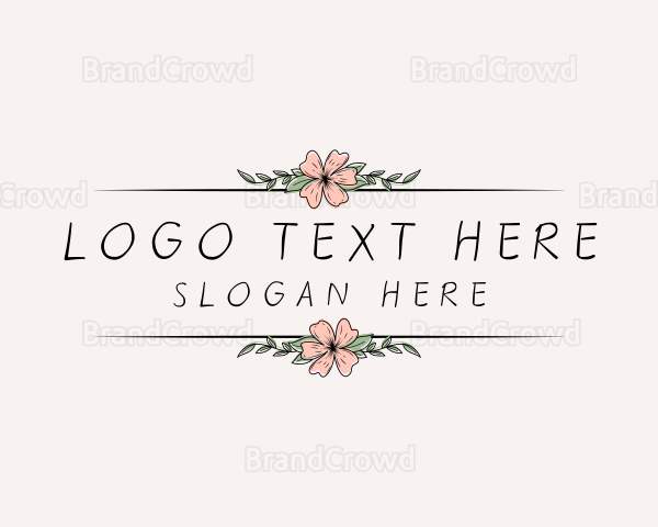 Floral Beauty Ornament Logo