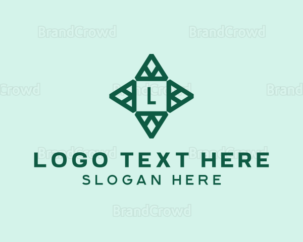 Geometric Architectural Triangle Logo