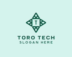 Geometric Architectural Triangle  logo design