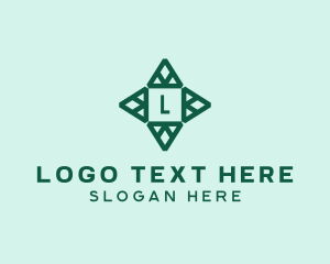 Geometric Architectural Triangle  Logo