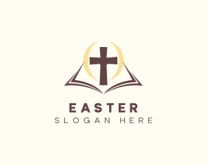 Fellowship - Religious Bible Cross logo design