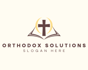 Orthodox - Religious Bible Cross logo design
