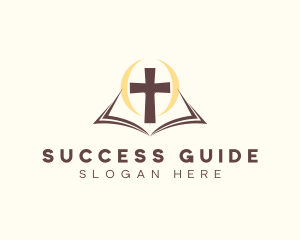 Bible - Religious Bible Cross logo design