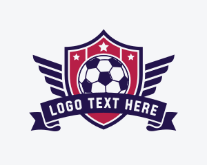 League - Soccer League Shield logo design