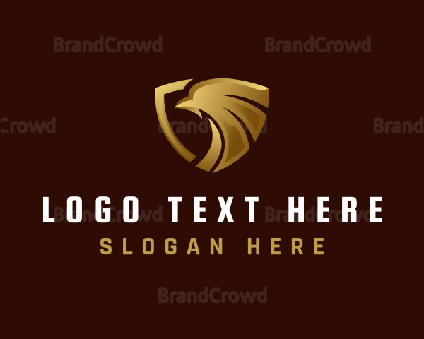 Luxury Eagle Shield Logo