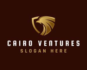 Luxury Eagle Shield logo design