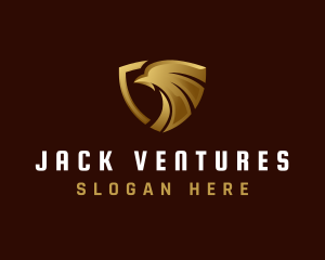 Luxury Eagle Shield logo design