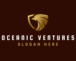 Luxury Eagle Shield logo design