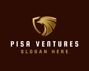 Luxury Eagle Shield logo design