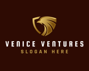 Luxury Eagle Shield logo design