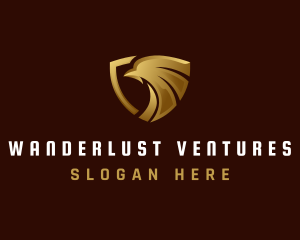 Luxury Eagle Shield logo design