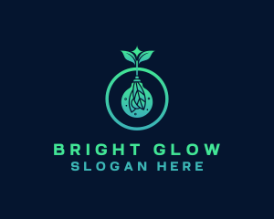 Bulb - Leaf Light Bulb logo design