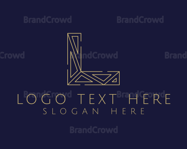 Elegant Geometric Letter L Logo