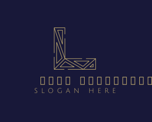 Elegant Geometric Letter L Logo