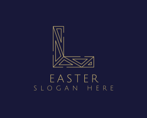 Elegant Geometric Letter L Logo