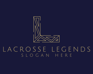 Elegant Geometric Letter L logo design