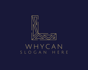High End - Elegant Geometric Letter L logo design