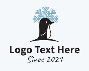 Arctic - Winter Snow Penguin logo design