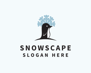 Snow - Winter Snow Penguin logo design