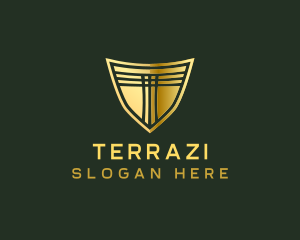 Luxury Shield Defense logo design