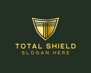 Luxury Shield Defense logo design