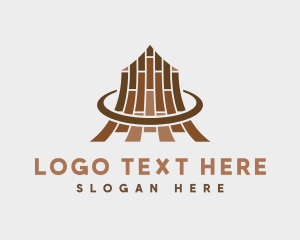 Tiling - Wooden Tiles Hardware logo design