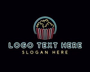 Show - Popcorn Theater Snack logo design