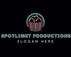 Show - Popcorn Theater Snack logo design