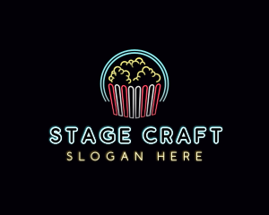 Theater - Popcorn Theater Snack logo design