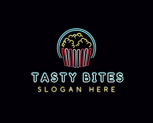 Snack - Popcorn Theater Snack logo design