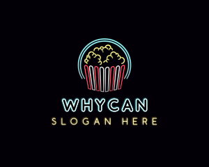 Tv - Popcorn Theater Snack logo design