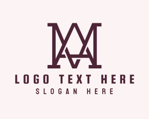 Letter Am - Modern Simple Business logo design