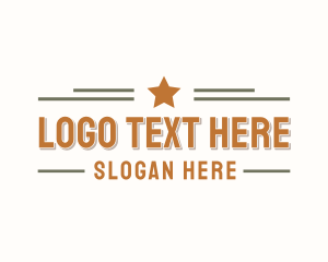 Western - Simple Hipster Banner logo design