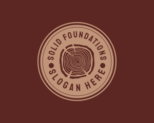 Engaved - Wood Lumber Log logo design