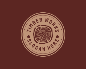 Lumber - Wood Lumber Log logo design