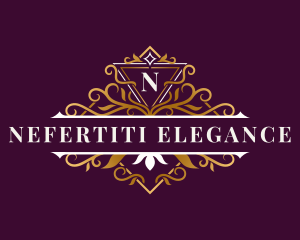 Elegant Ornament Floral logo design