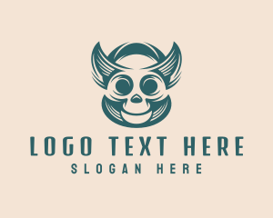 Streetwear - Demon Skull Tattoo logo design