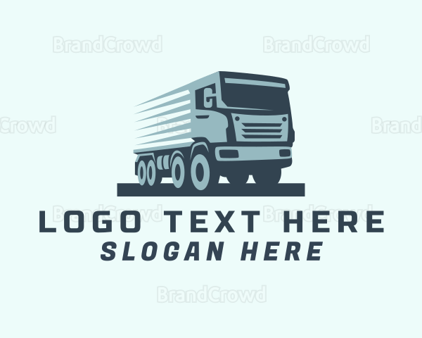 Freight Trucking  Transportation Logo