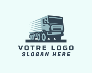 Freight Trucking  Transportation Logo