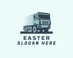 Distribution - Freight Trucking  Transportation logo design