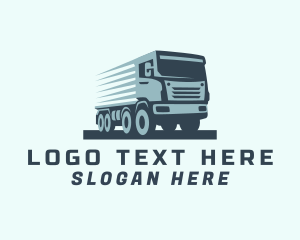 Courier Service - Freight Trucking  Transportation logo design