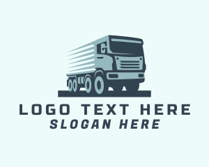 Freight Trucking  Transportation Logo